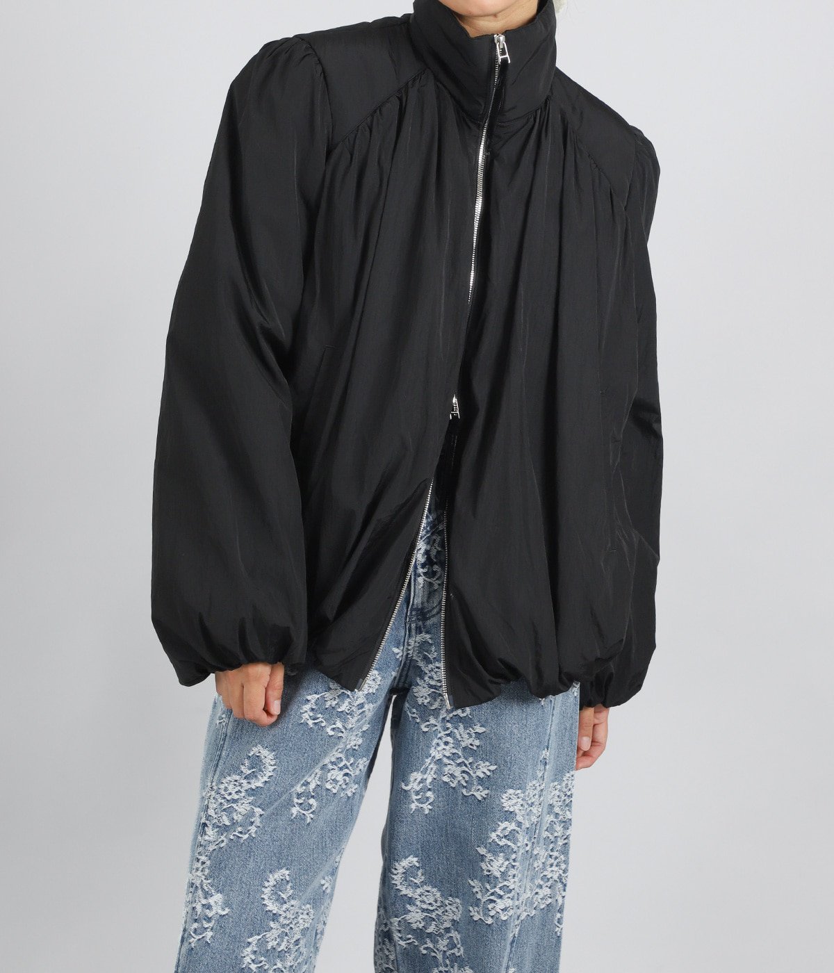 レディース】GATHERED PADDED BLOUSON | FETICO(フェティコ