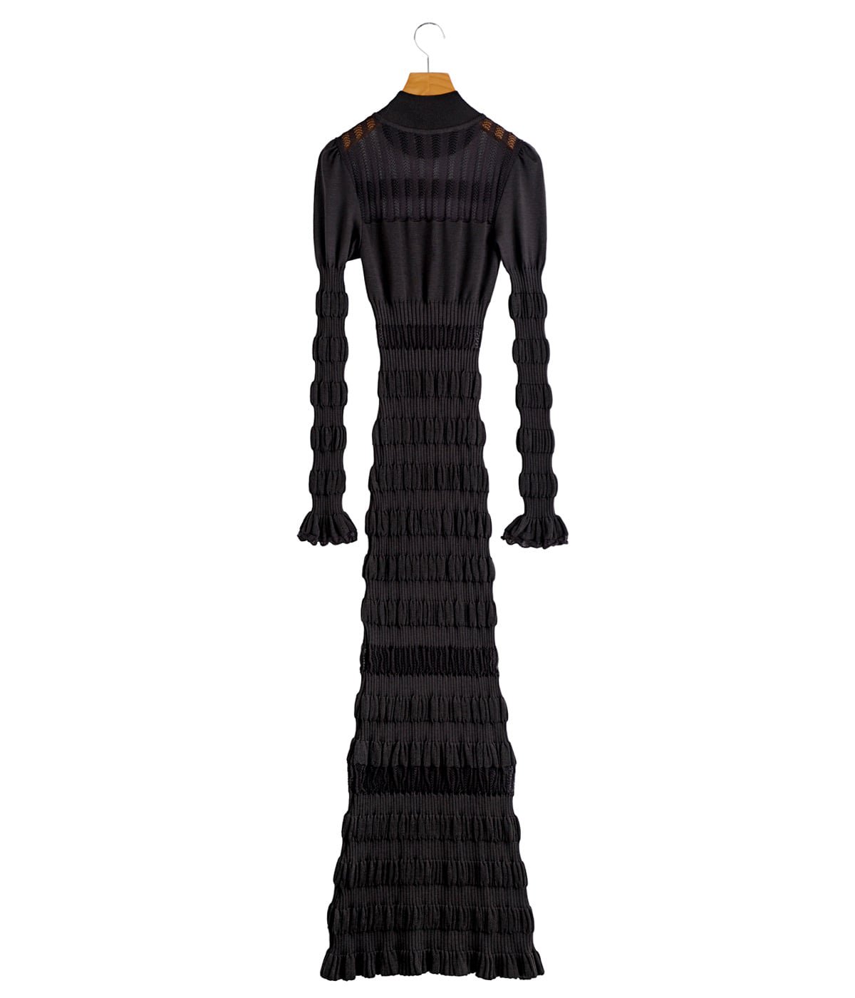 レディース】SHEER LACE STRIPE KNIT MAXI DRESS | FETICO(フェティコ