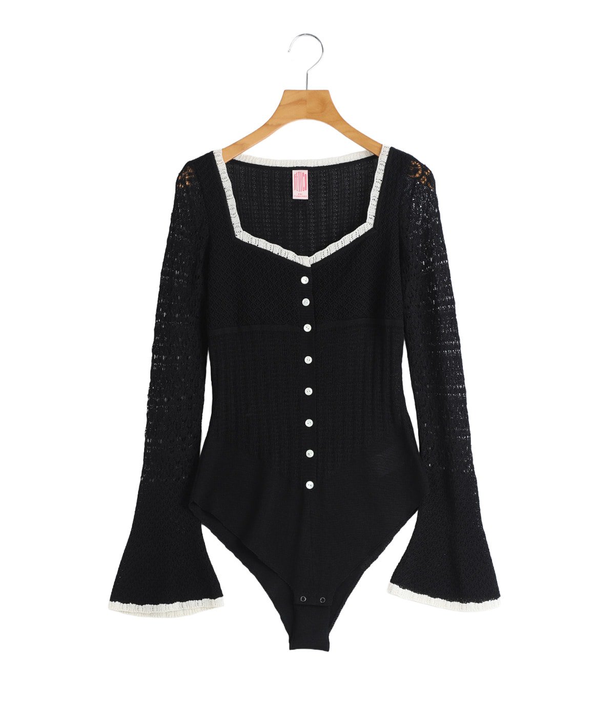 レディース】LACE KNIT SWEETHEART BODYSUIT | FETICO(フェティコ