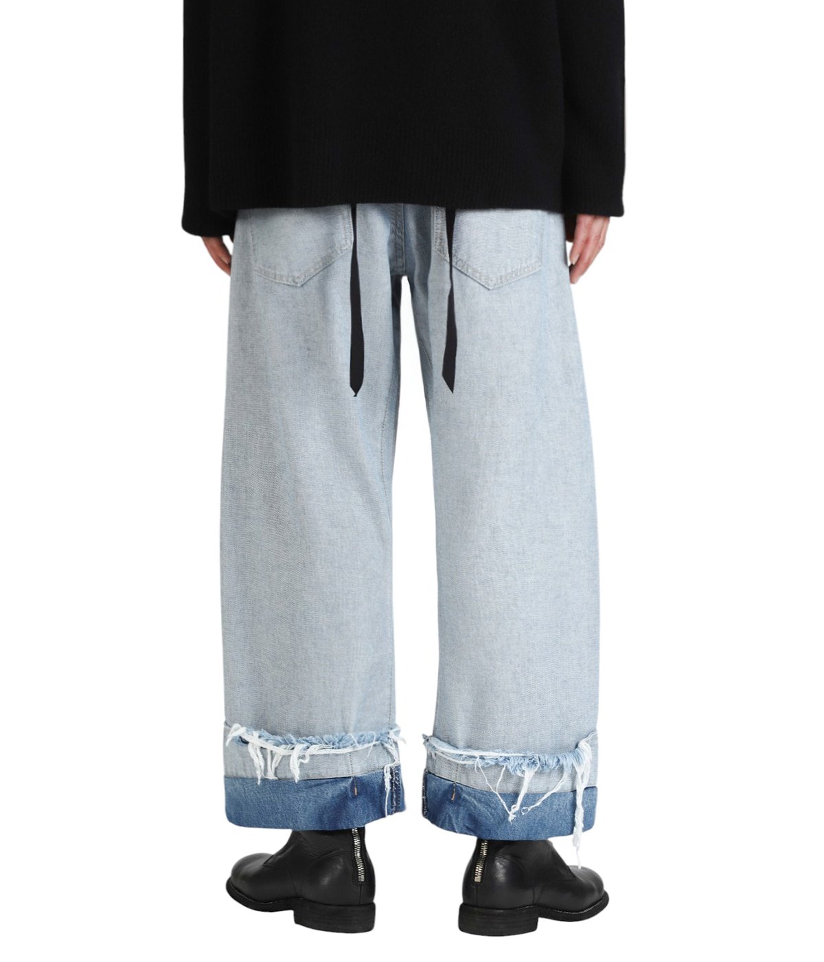 DEAN BLUE / Oversized denim trousers | MARINA YEE(マリナ・イー