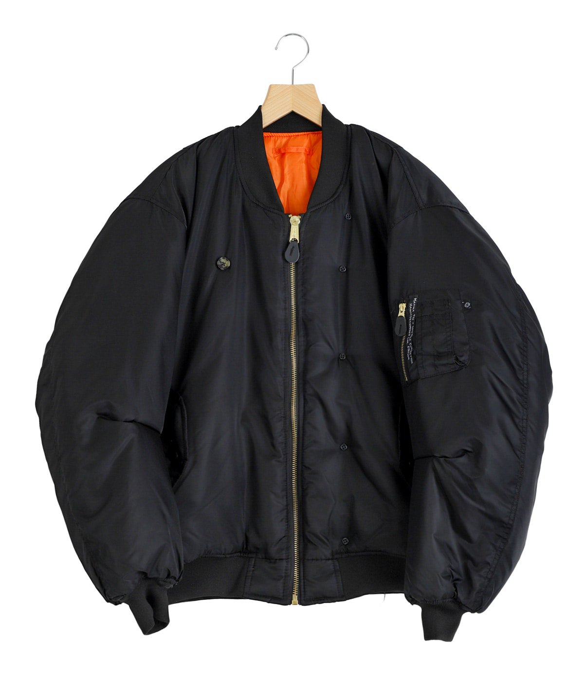 M.Y. DUNAWAY BOMBER / Customized bomber jacket + lapel insert