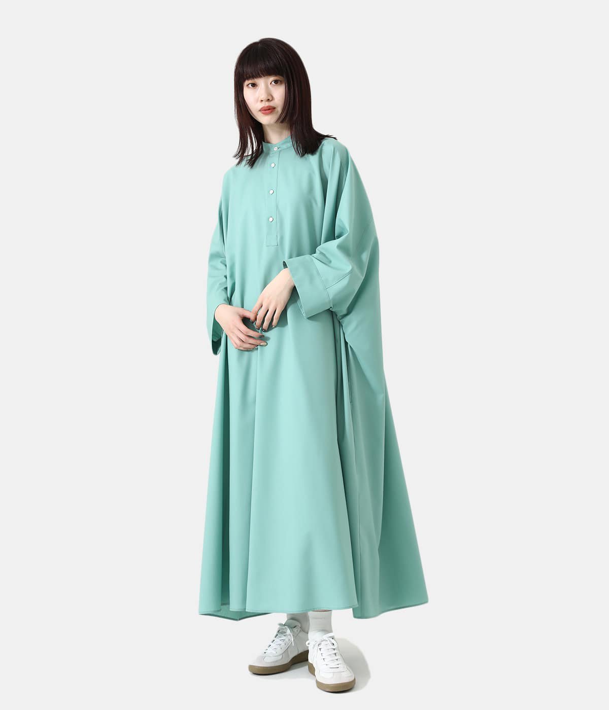 【レディース】Fine Wool Tropical Oversized Dolman Dress