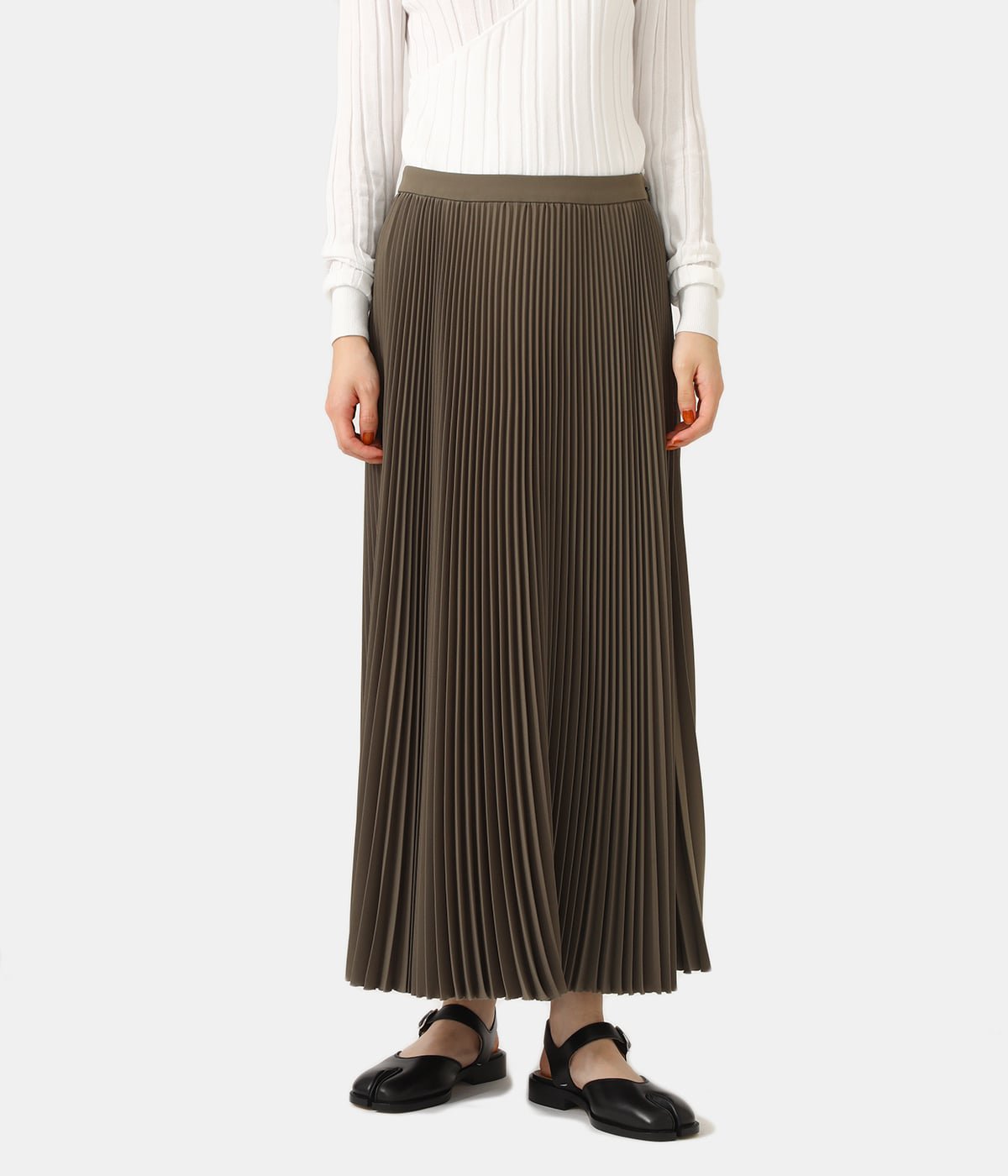 レディース】【ONLY ARK】別注 Satin Pleats Skirt | Graphpaper