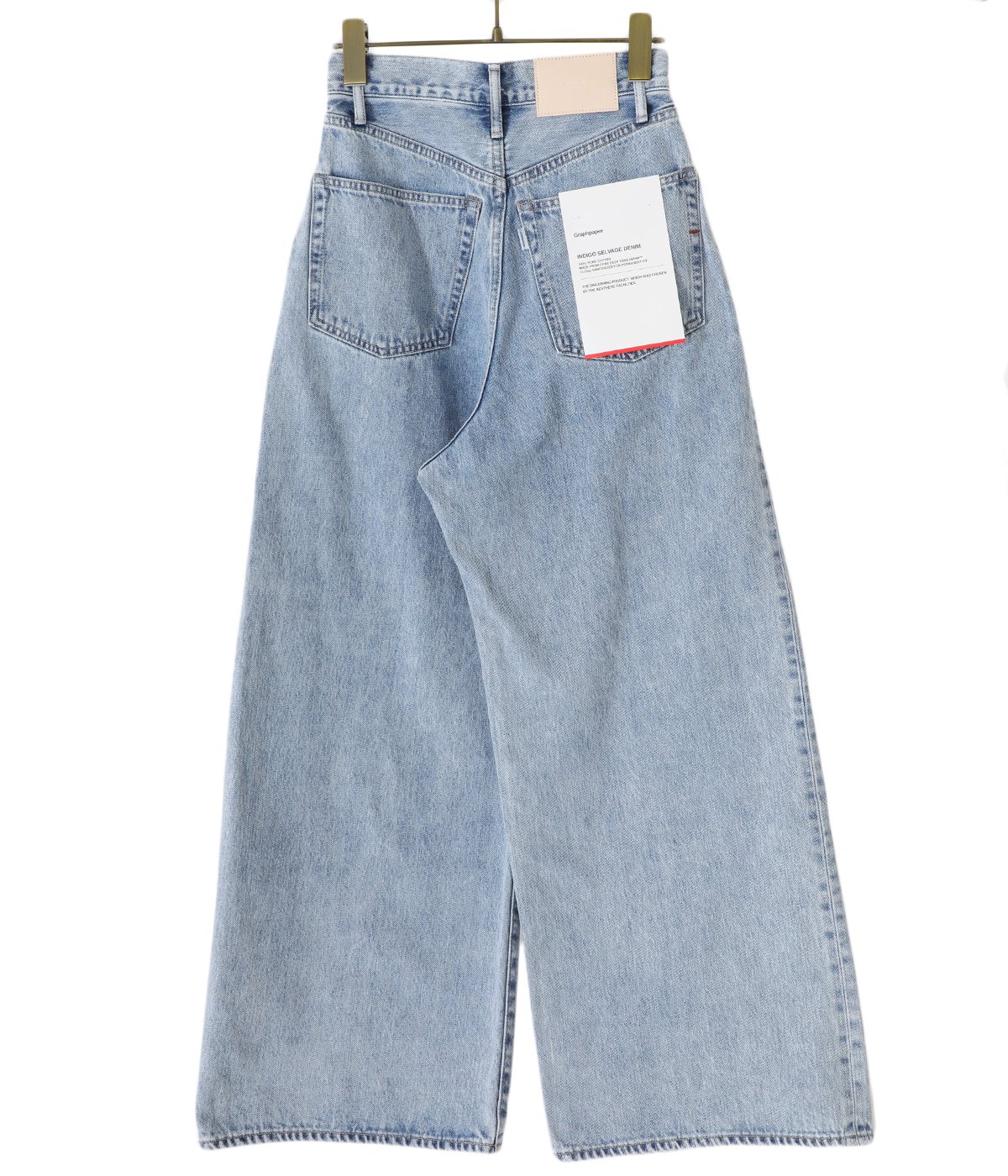 レディース】【ONLY ARK】別注 Selvage Denim Two Tuck Wide Pants 