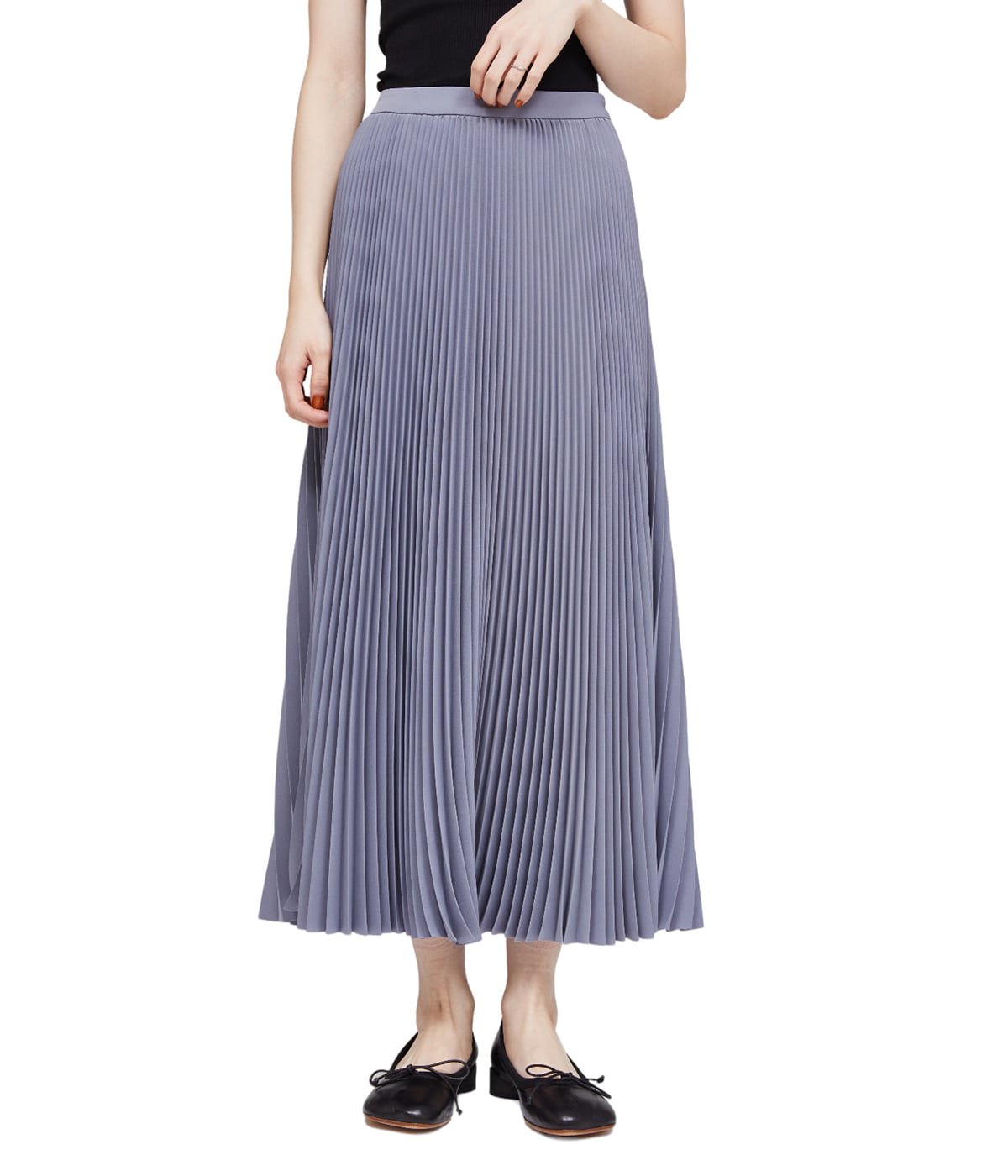 レディース】Satin Pleats Skirt | Graphpaper(グラフペーパー 