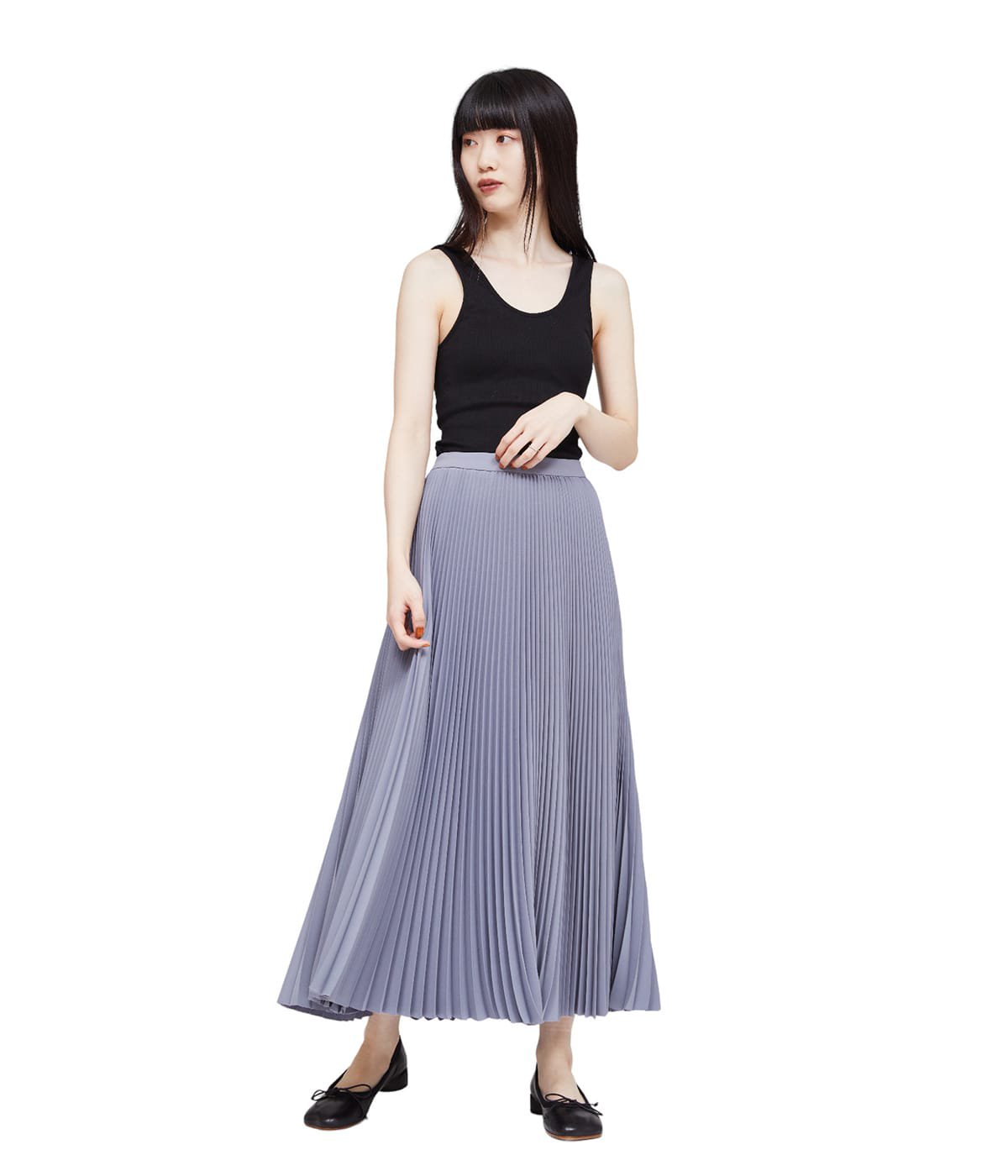 レディース】Satin Pleats Skirt | Graphpaper(グラフペーパー