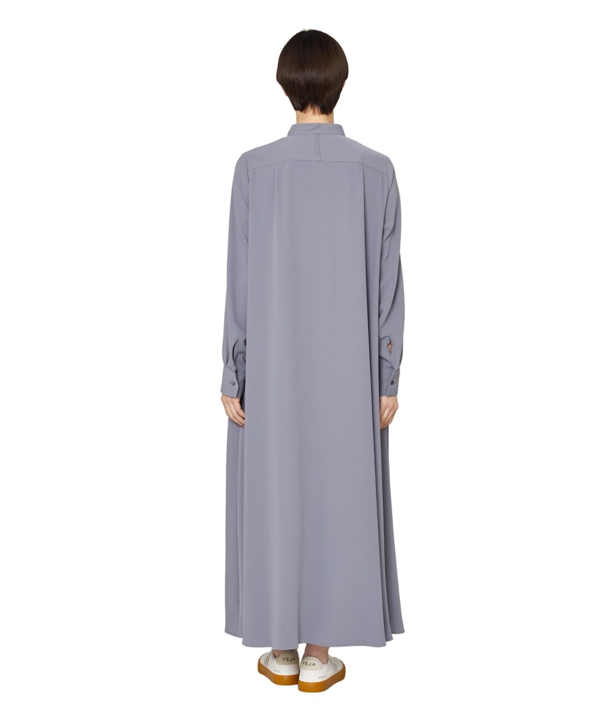 Graphpaper サテンバンドカラー ドレス size 00 ブラック Graphpaper (グラフペーパー) Satin Band Collar Dress / サテン