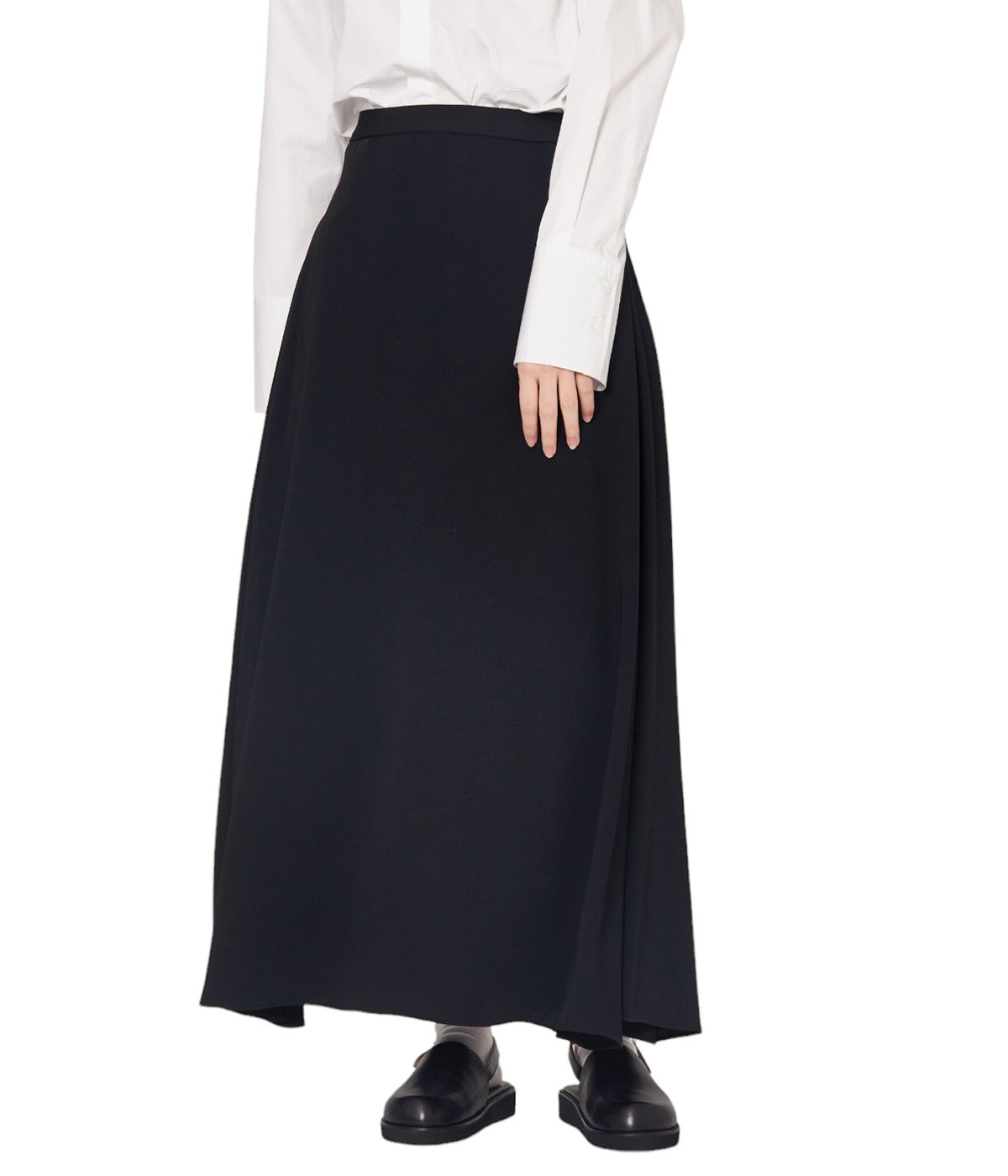 レディース】Satin Flare Skirt | Graphpaper(グラフペーパー 
