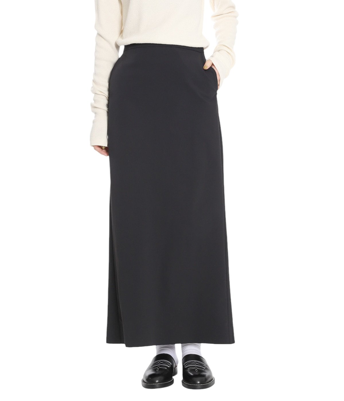 12【BLACK】 ファッション argue⭐︎ THE CURTAIN PENCIL SKIRT