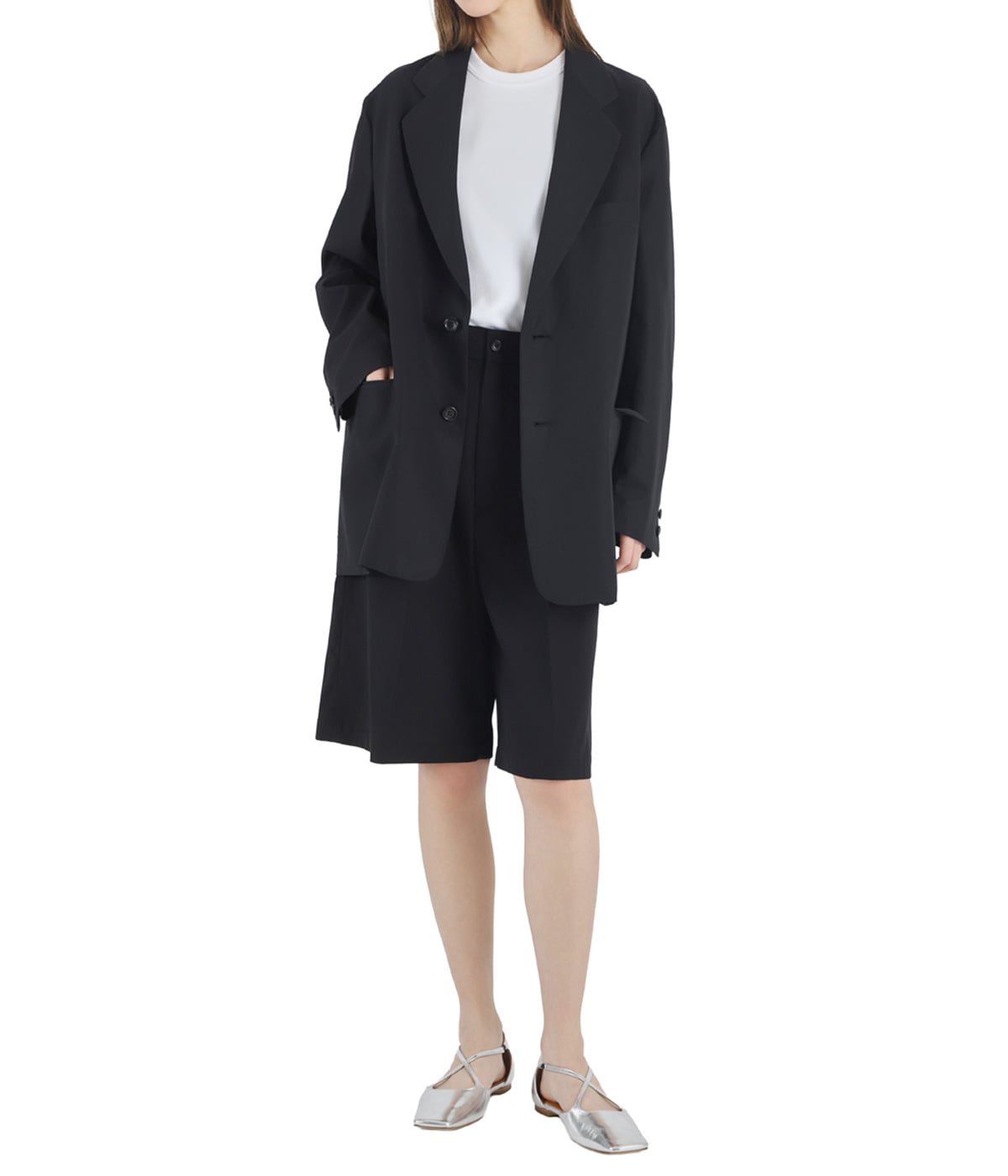 graphpaper 23SS テーラードジャケット Techno Wool Twill Compact Shoulder Jacket | Graphpaper(グラフ