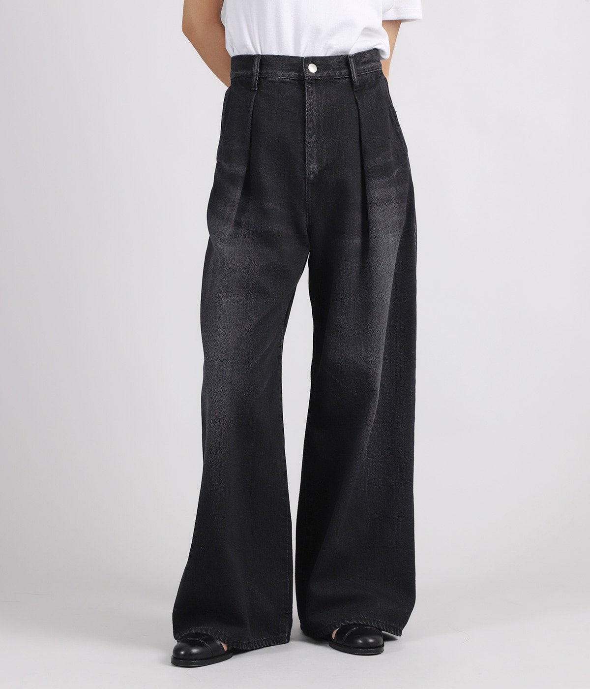 レディース】Selvage Denim Two Tuck Wide Pants | Graphpaper(グラフ