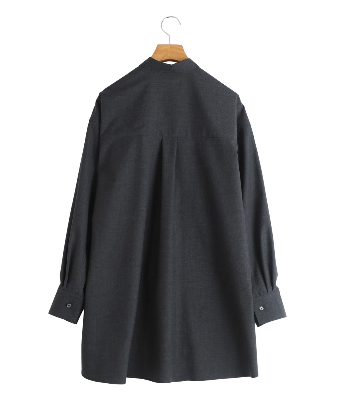 レディース】Fine Wool Heather Regular Collar Shirt | Graphpaper