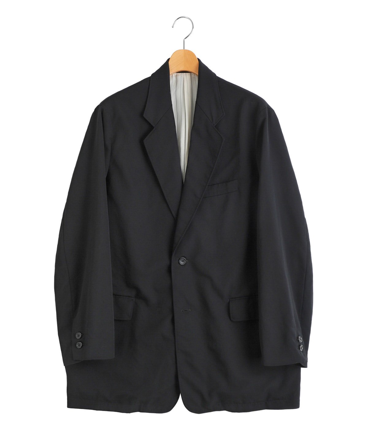 ジャケット・アウター Graphpaper Viscose Cupro Oversized Coat レディース】Fulled Wool Twill Oversized Jacket | Graphpaper(グラフ