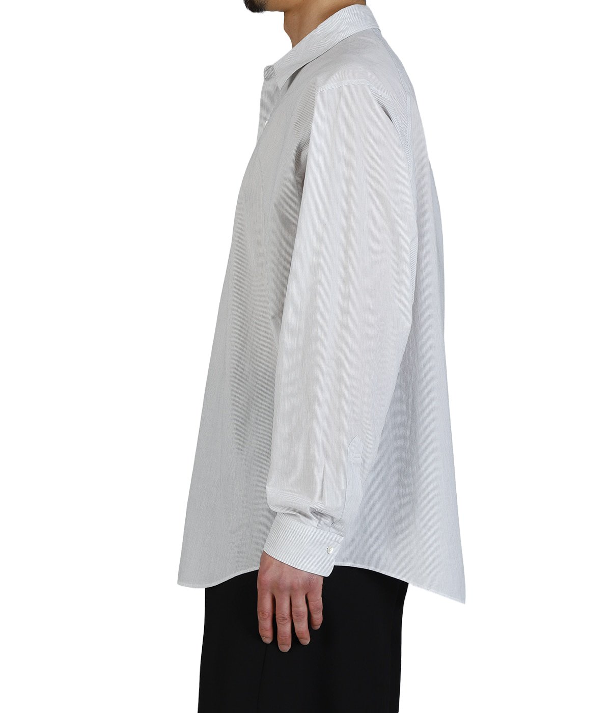 Fine Cotton Seersucker Striped Shirt | Goldwin(ゴールドウイン