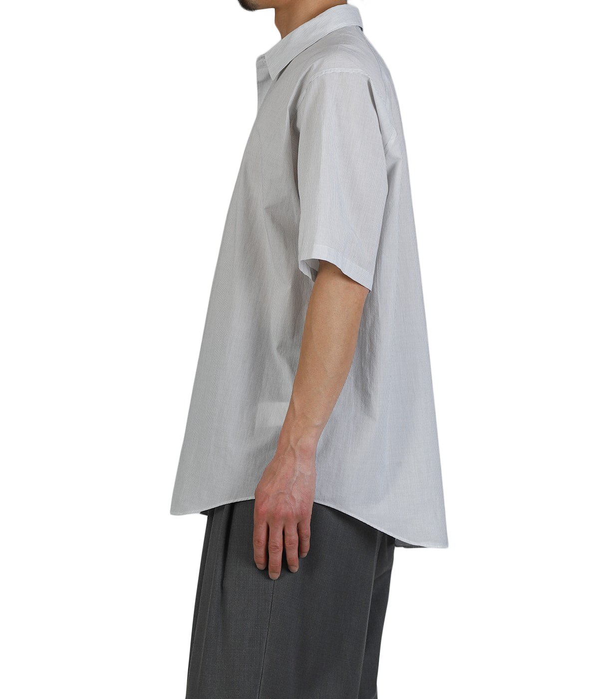 Fine Cotton Seersucker Striped S/S Shirt | Goldwin(ゴールドウイン