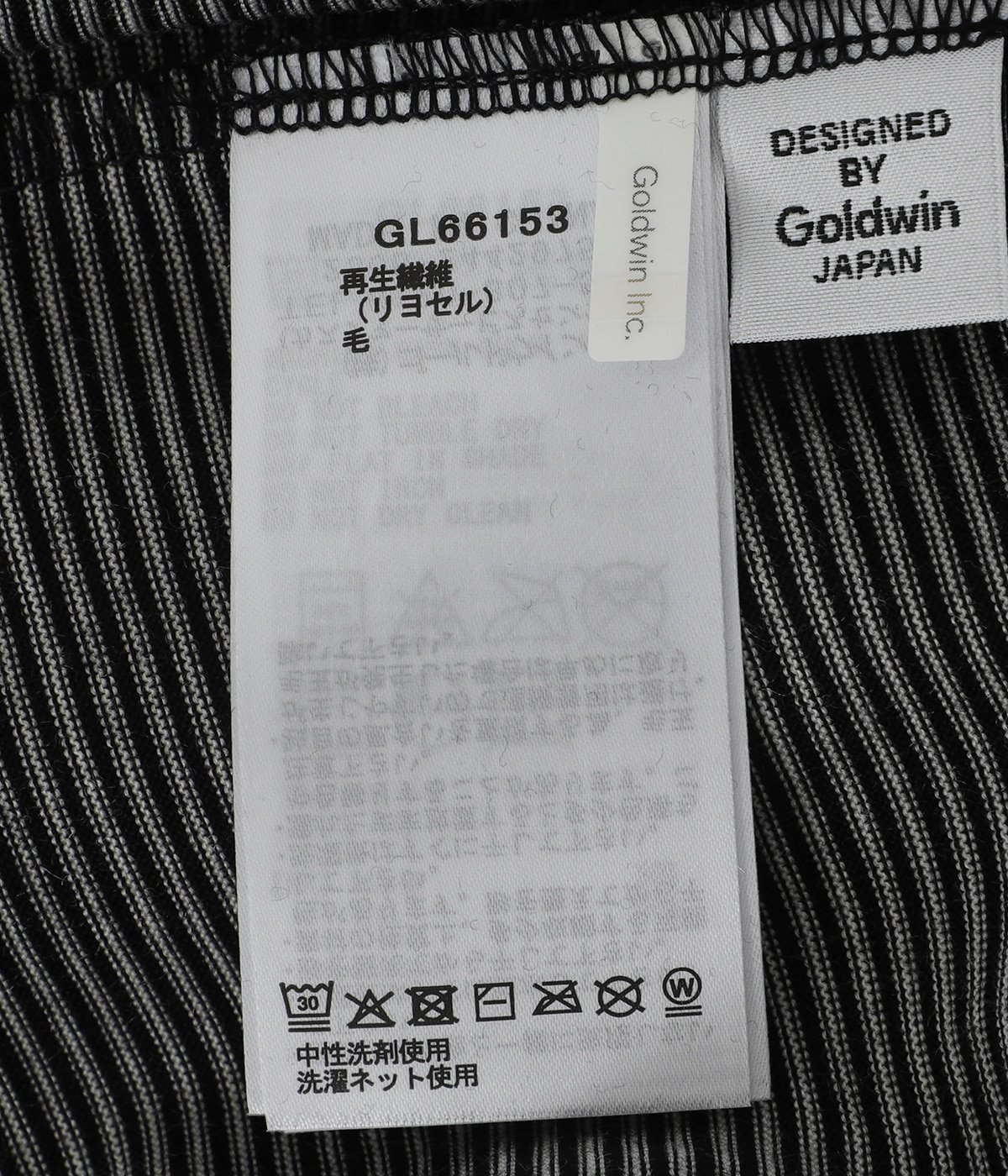 Striped Wool×Lyocell Jersey T-shirt | Goldwin(ゴールドウイン