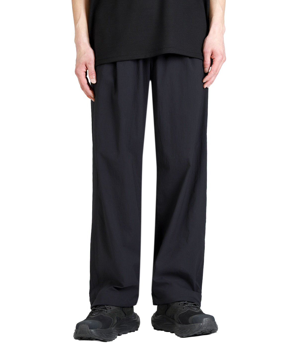 送料無料【GOLDWIN】ブラック無地フルオープンパンツ L Stretch Bilo Pants | Goldwin(ゴールドウイン) / パンツ ボトムス