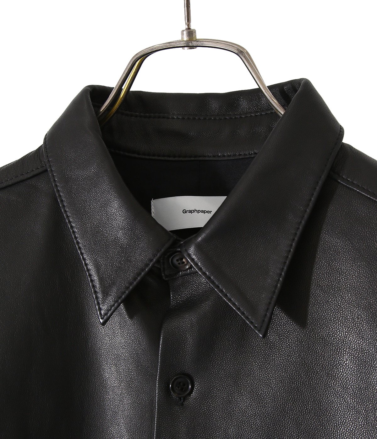 最上の品質な Graphpaper【Leather Oversized シャツ Shirt】 - htii