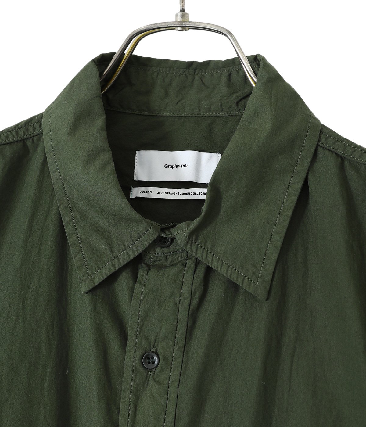 グラフペーパーGARMENT DYED POPLIN FATIGUE SHIRT | comonuevo.com.co