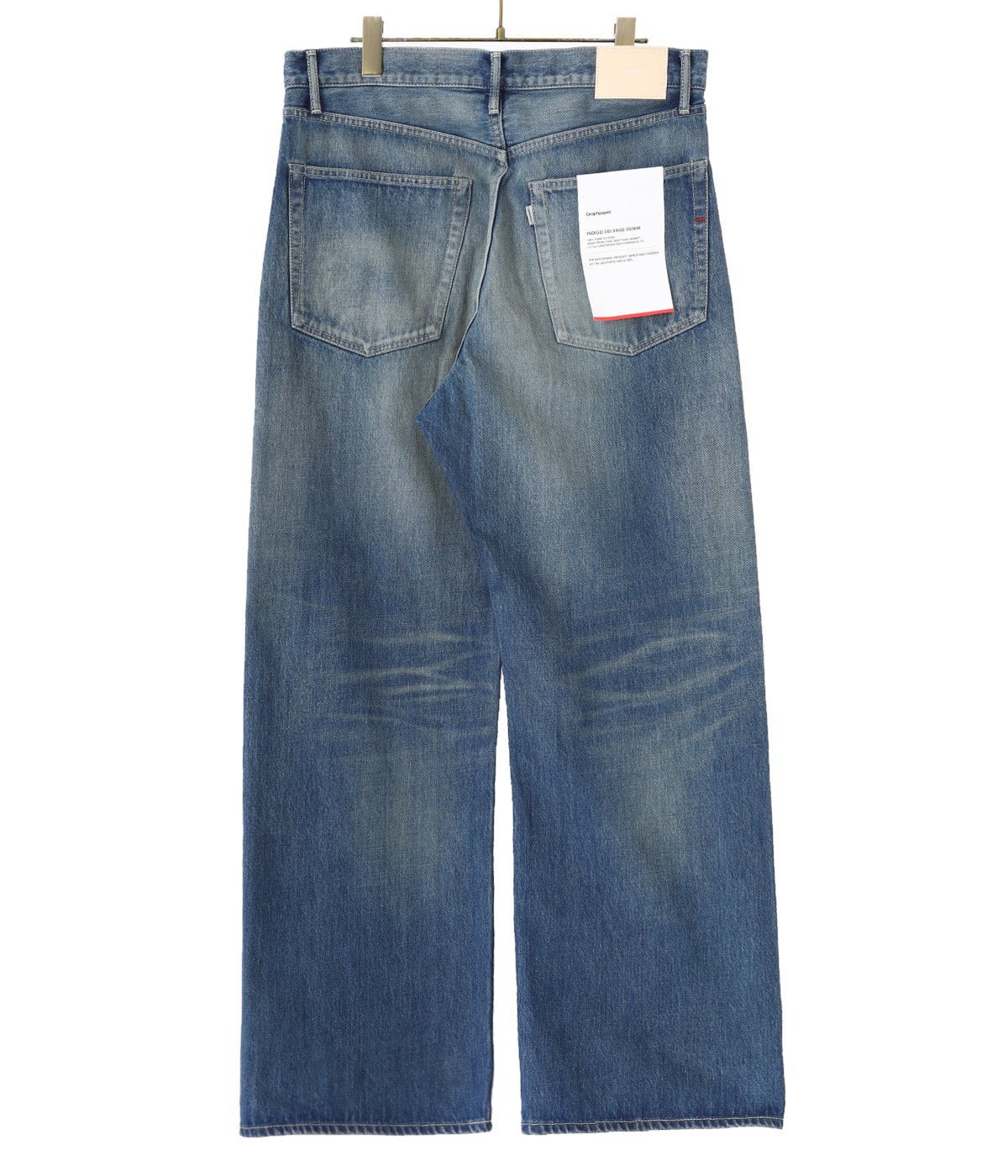 Selvage Denim Five Pocket Wide Straight Pants | Graphpaper(グラフペーパー