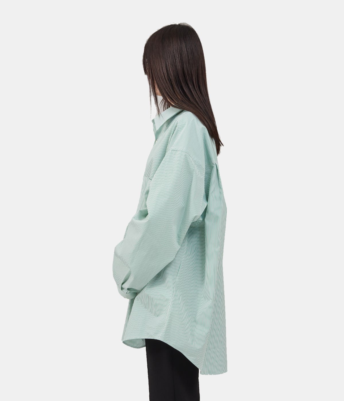 Thomas Mason for GP L/S Oversized Regular Collar Shirt