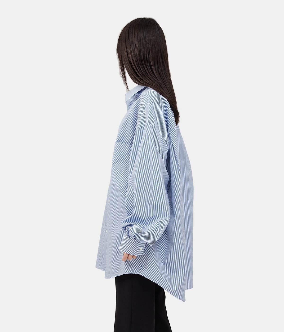 Thomas Mason for GP L/S Oversized Regular Collar Shirt 