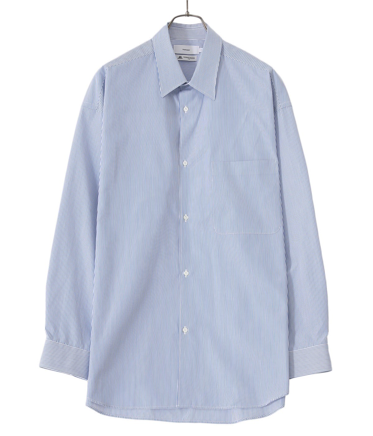 Thomas Mason for GP L/S Oversized Regular Collar Shirt