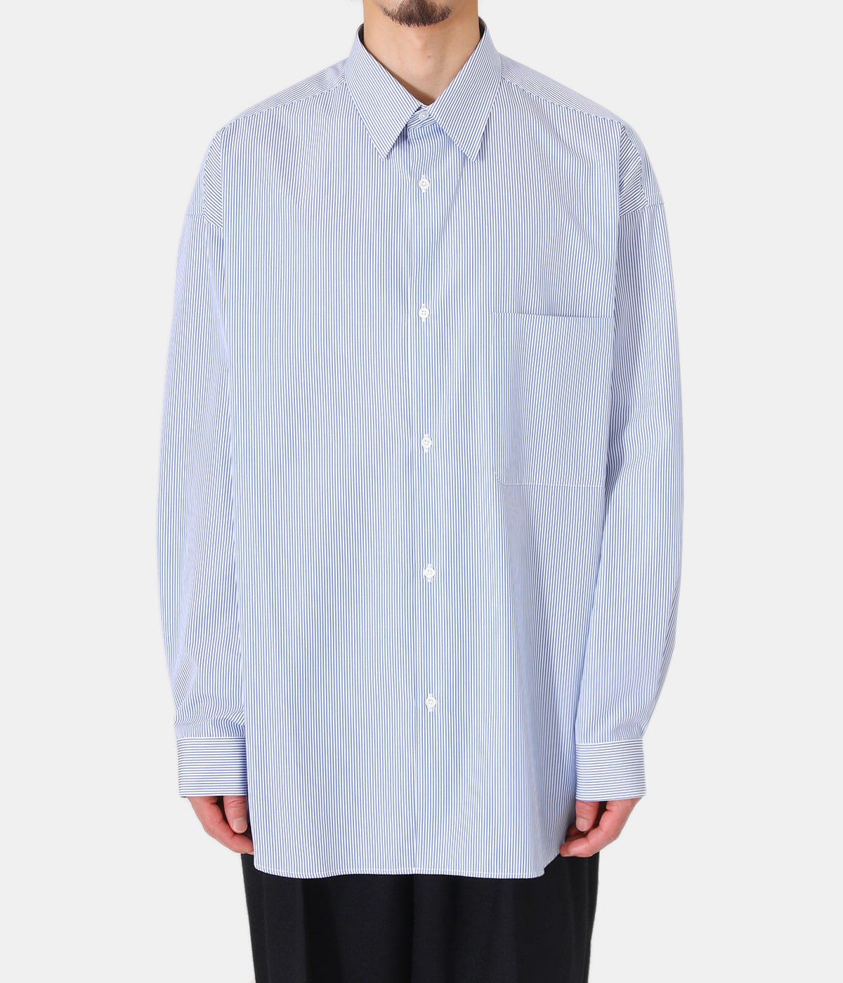 Thomas Mason for GP L/S Oversized Regular Collar Shirt 