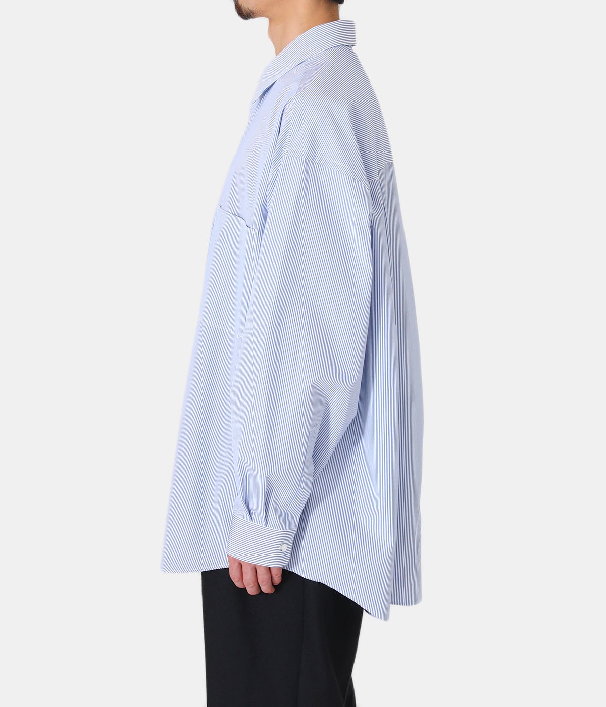 Thomas Mason for GP L/S Oversized Regular Collar Shirt