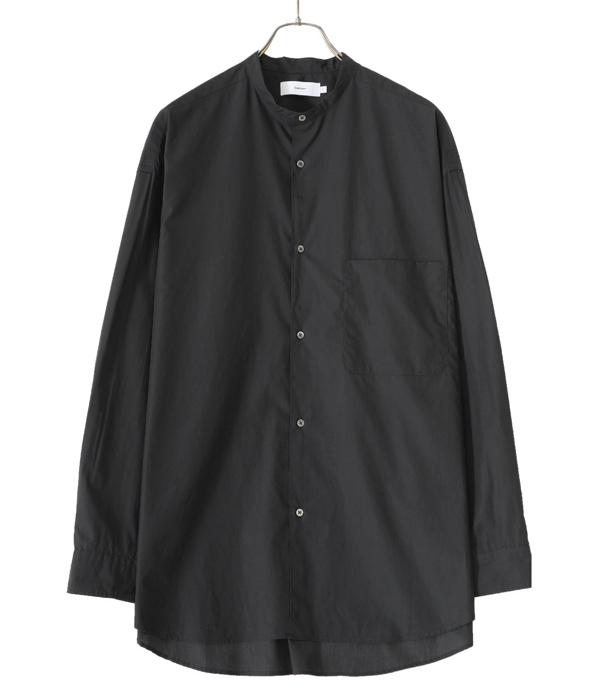 Broad L/S Oversized Band Collar Shirt | Graphpaper(グラフペーパー