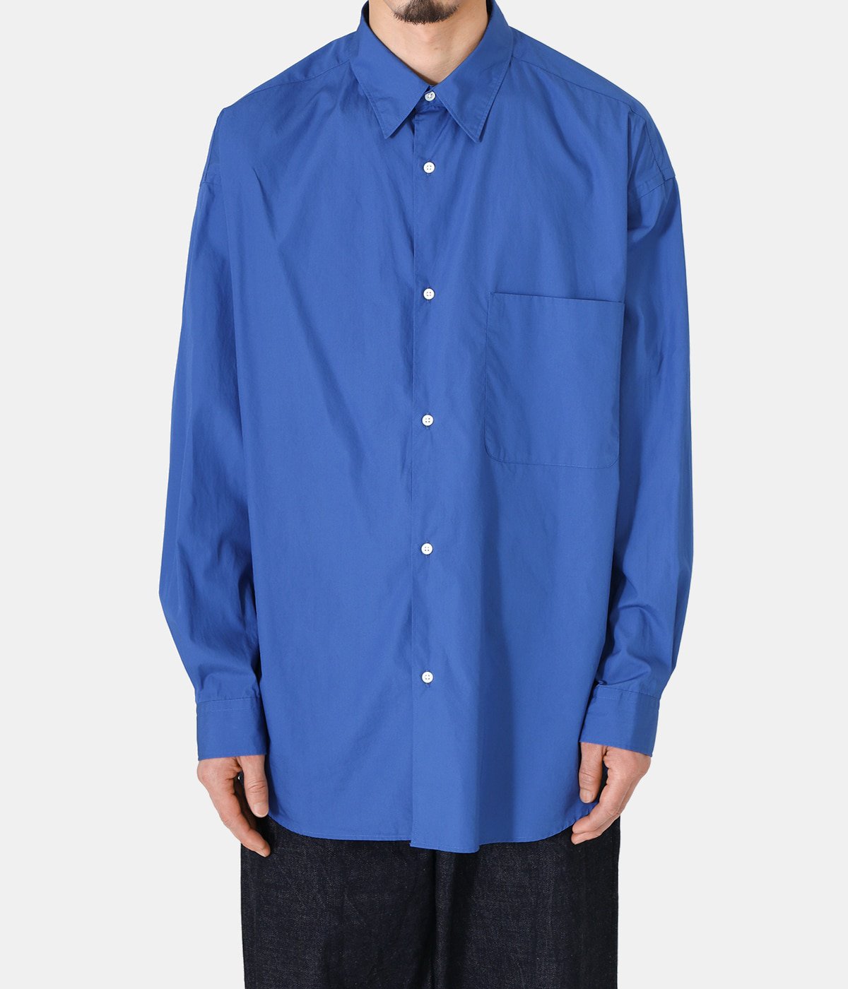 Broad L/S Oversized Regular Collar Shirt | Graphpaper(グラフ ...