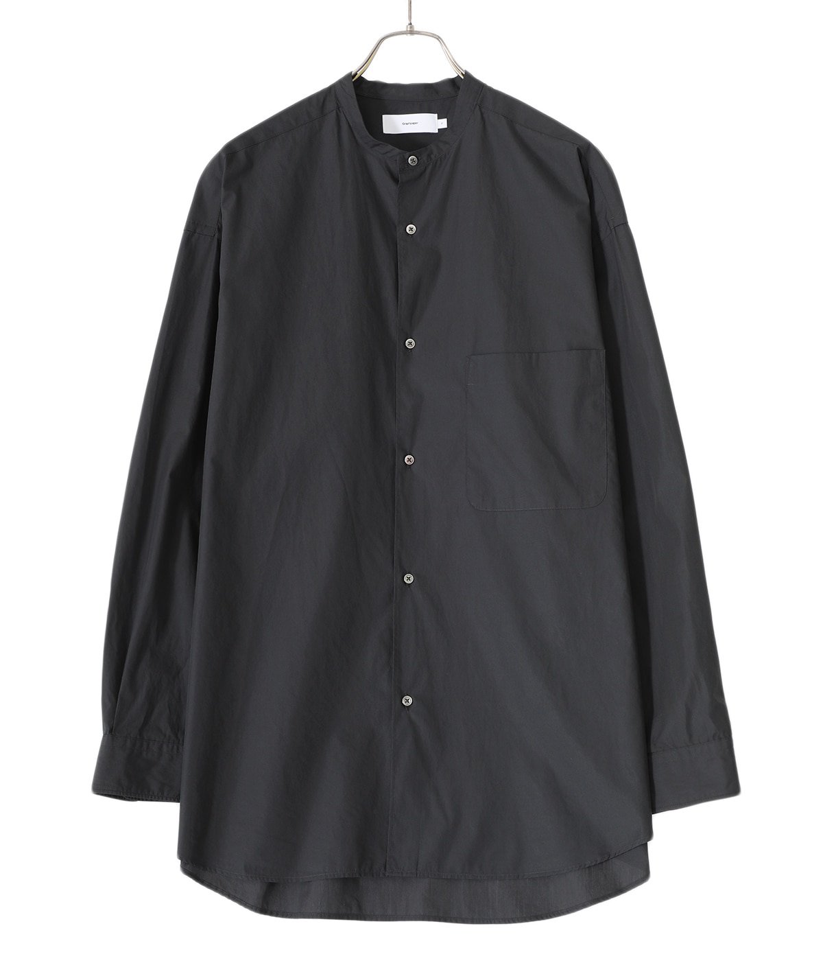 Broad L/S Oversized Band Collar Shirt | Graphpaper(グラフペーパー