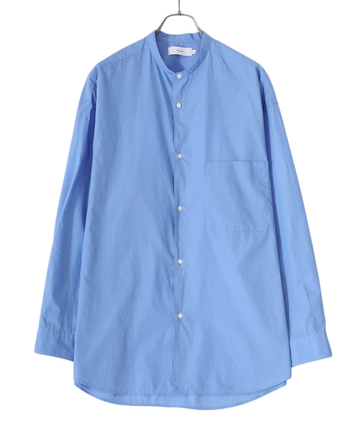 Broad L/S Oversized Band Collar Shirt