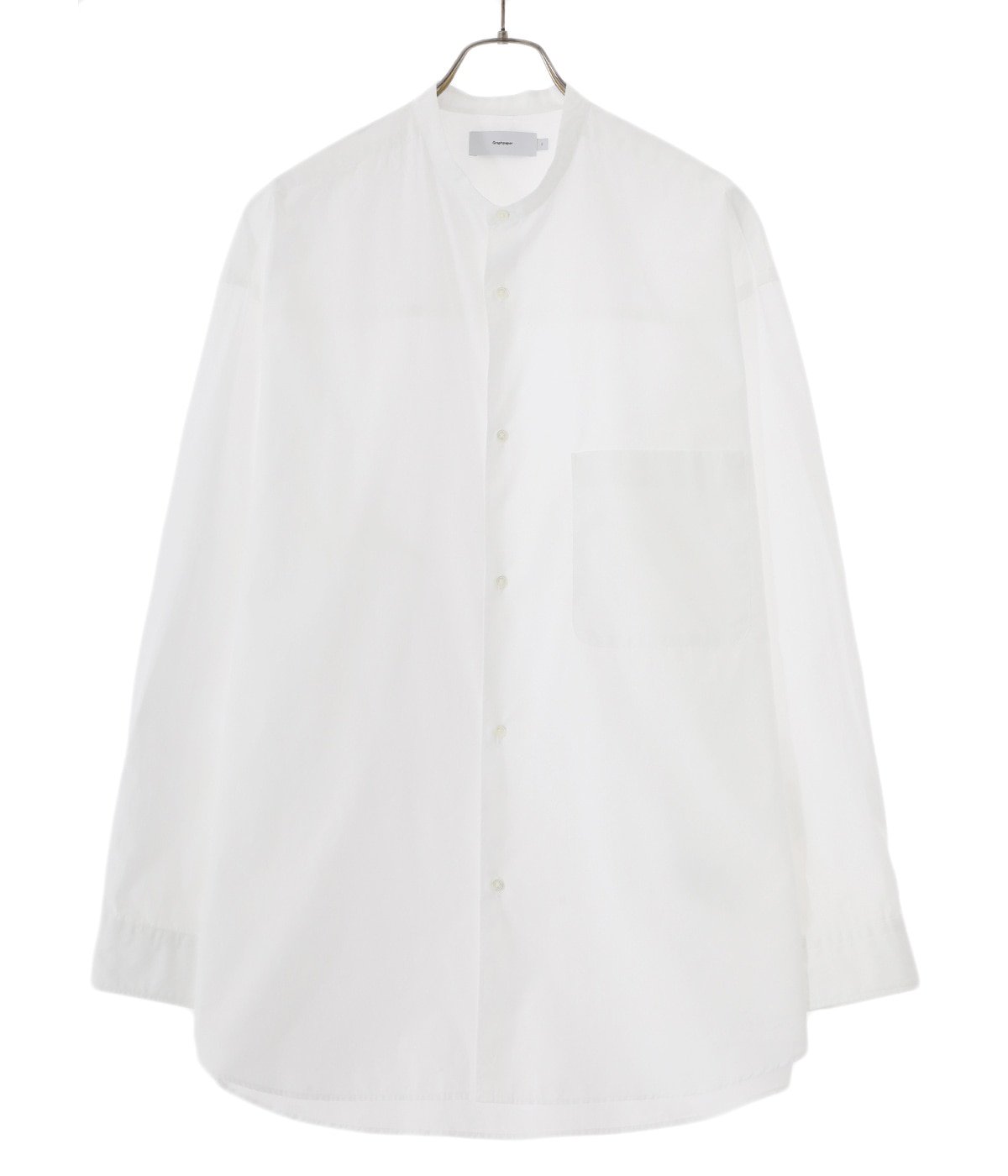 Broad L/S Oversized Band Collar Shirt | Graphpaper(グラフペーパー
