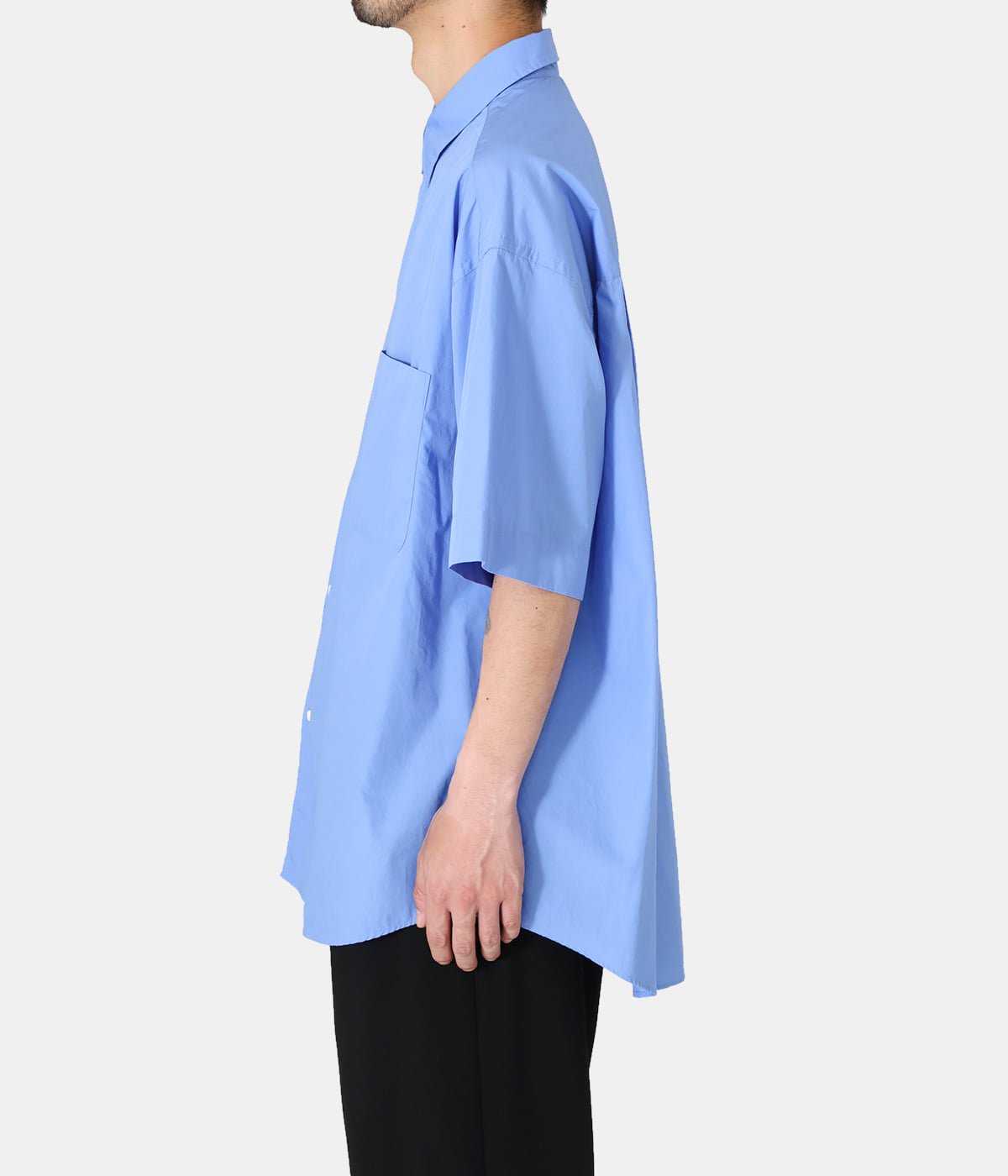 Broad S/S Oversized Regular Collar Shirt | Graphpaper(グラフ ...