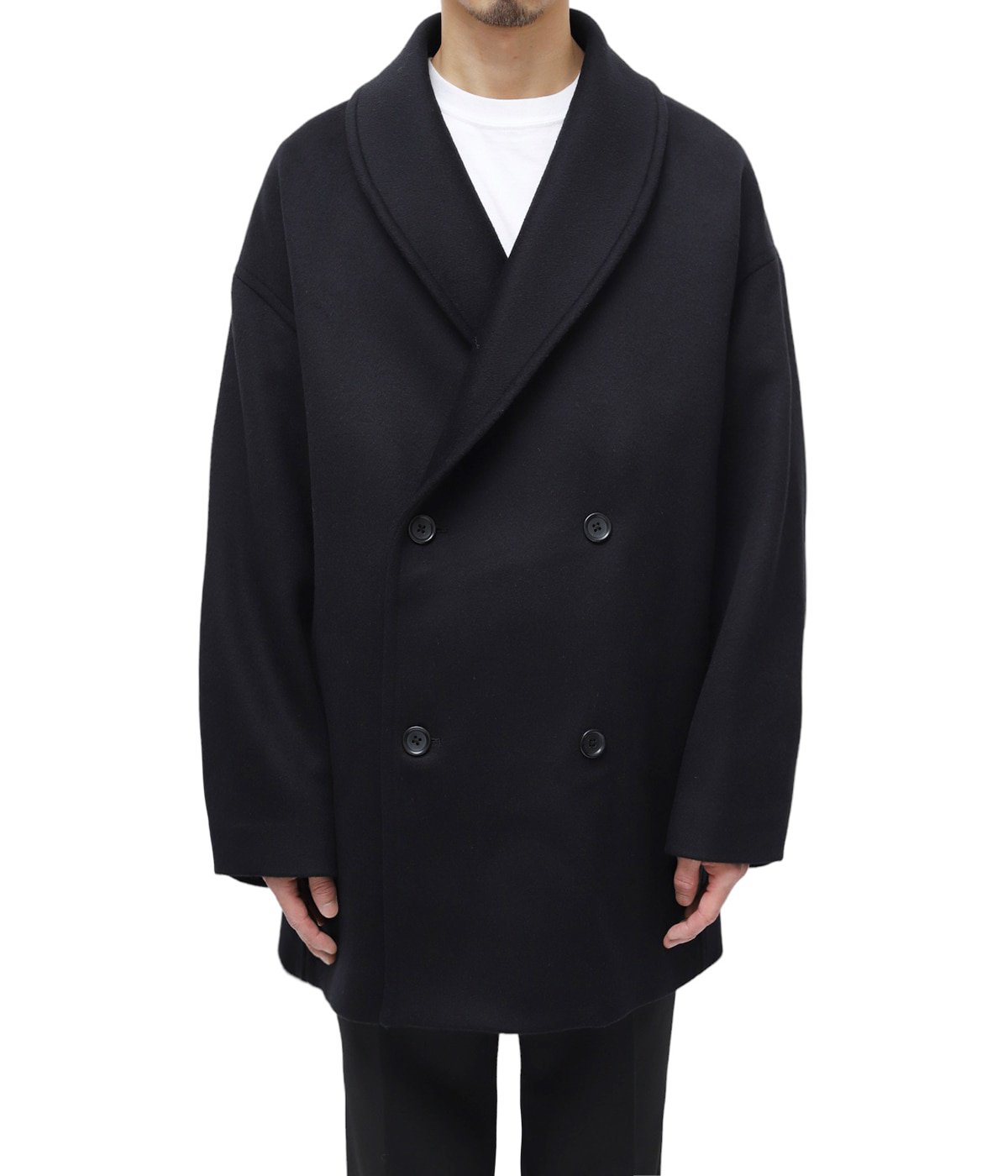 Light Melton Shawl Collar Coat | Graphpaper(グラフペーパー