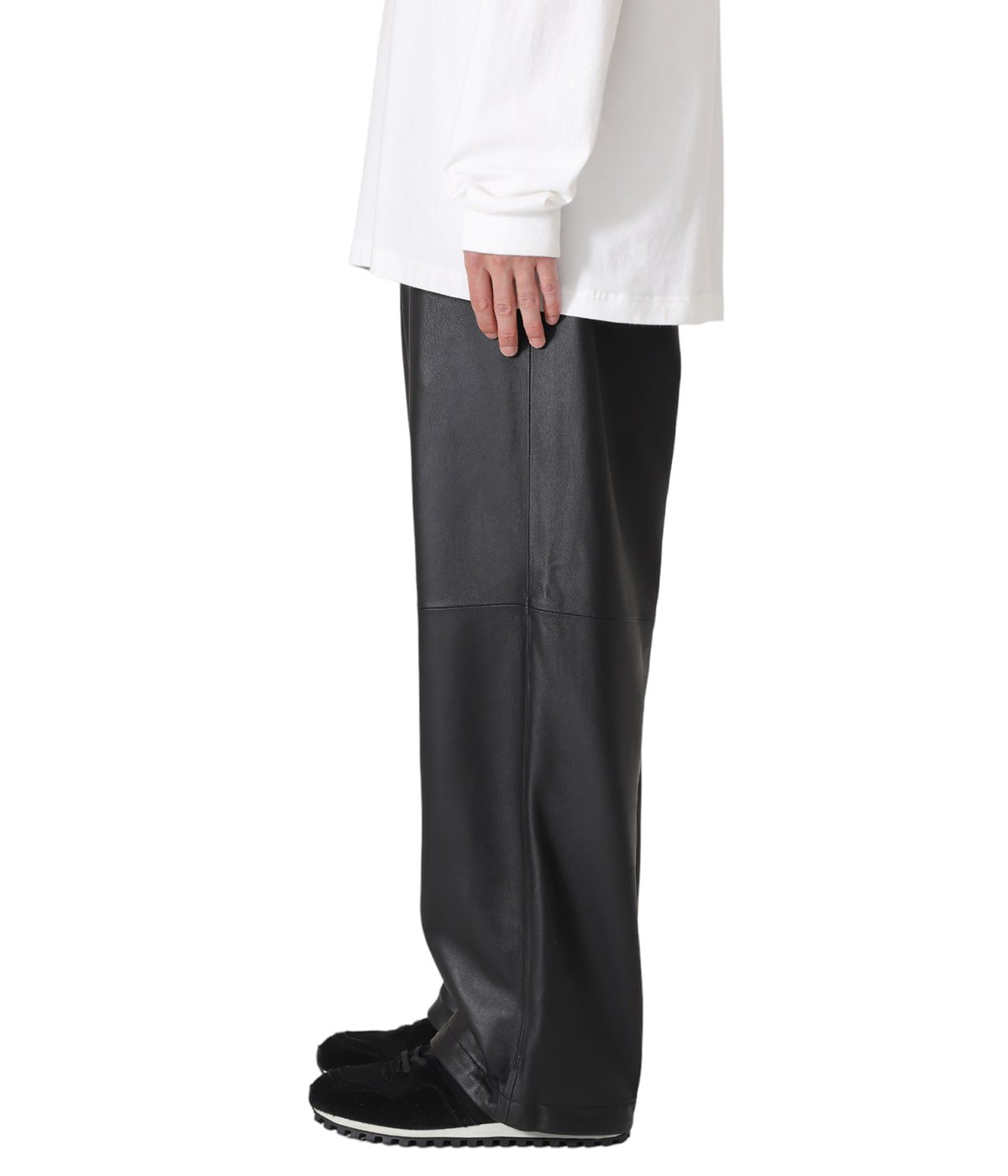 graphpaper SHEEP LEATHER EASY PANTS