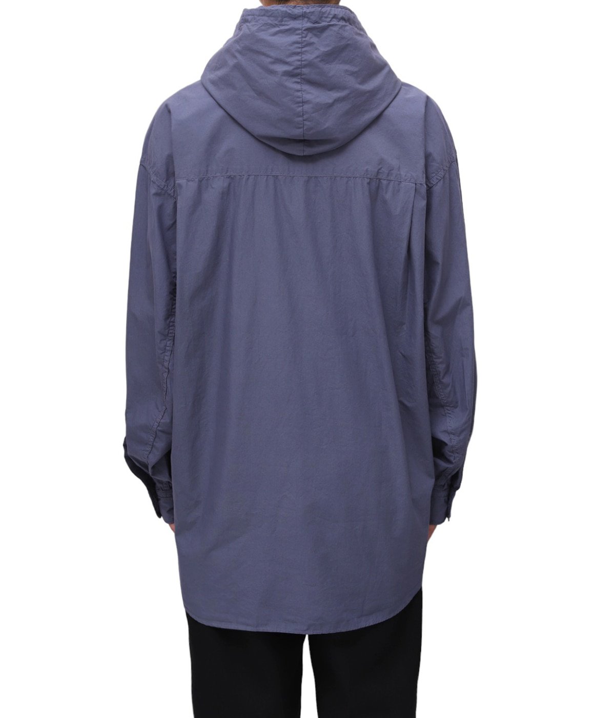 Garment Dyed Suvin Typewriter Oversized Hooded Shirt | Graphpaper