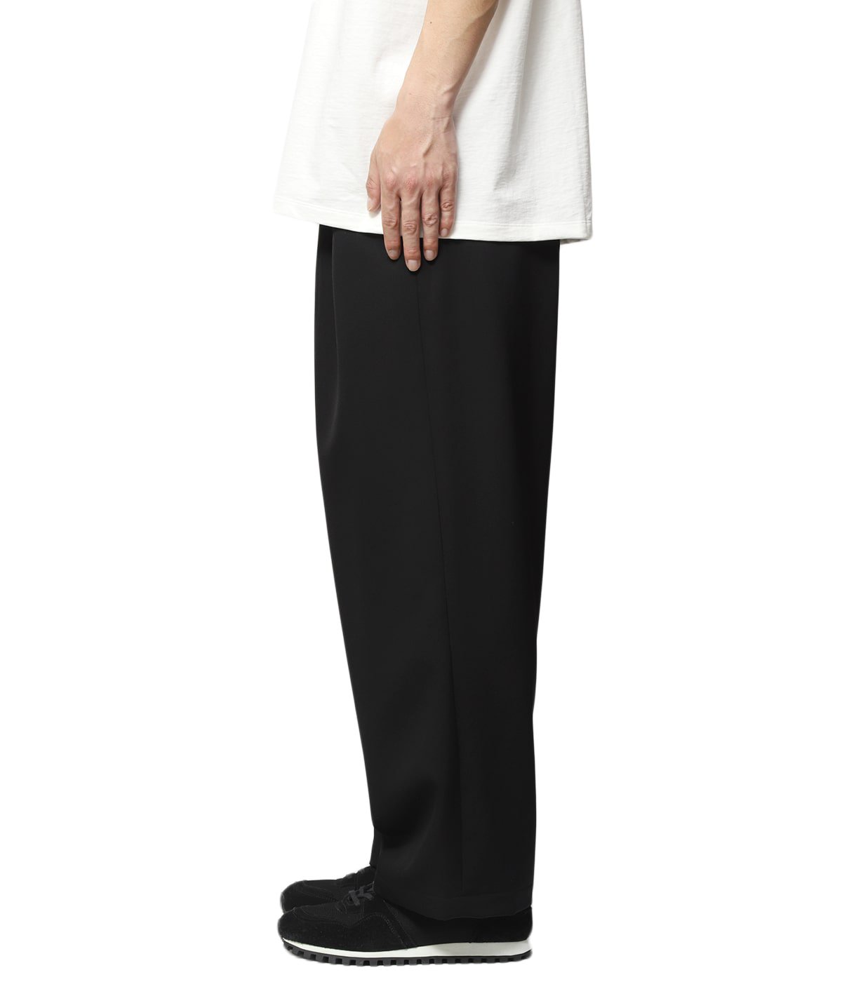 Scale Off Gabardine Two Tuck Wide Trousers | Graphpaper(グラフ ...