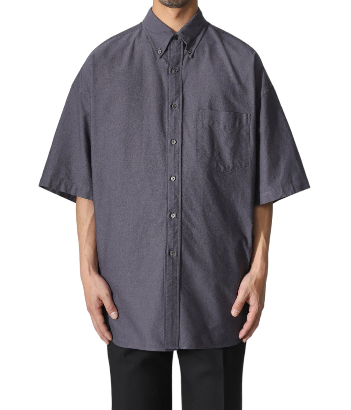 Oxford S/S Oversized B.D Shirt | Graphpaper(グラフペーパー) / トップス 半袖シャツ (メンズ)の通販  - ARKnets 公式通販