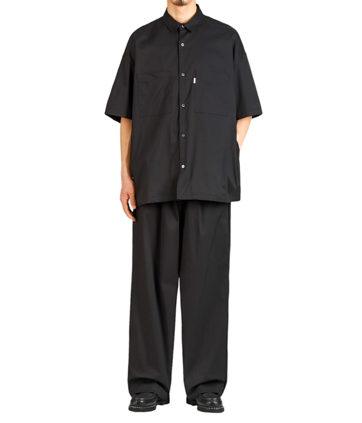 SOLOTEX TWILL WIDE CHEF PANTS #NAVY [GM232-40058B] _