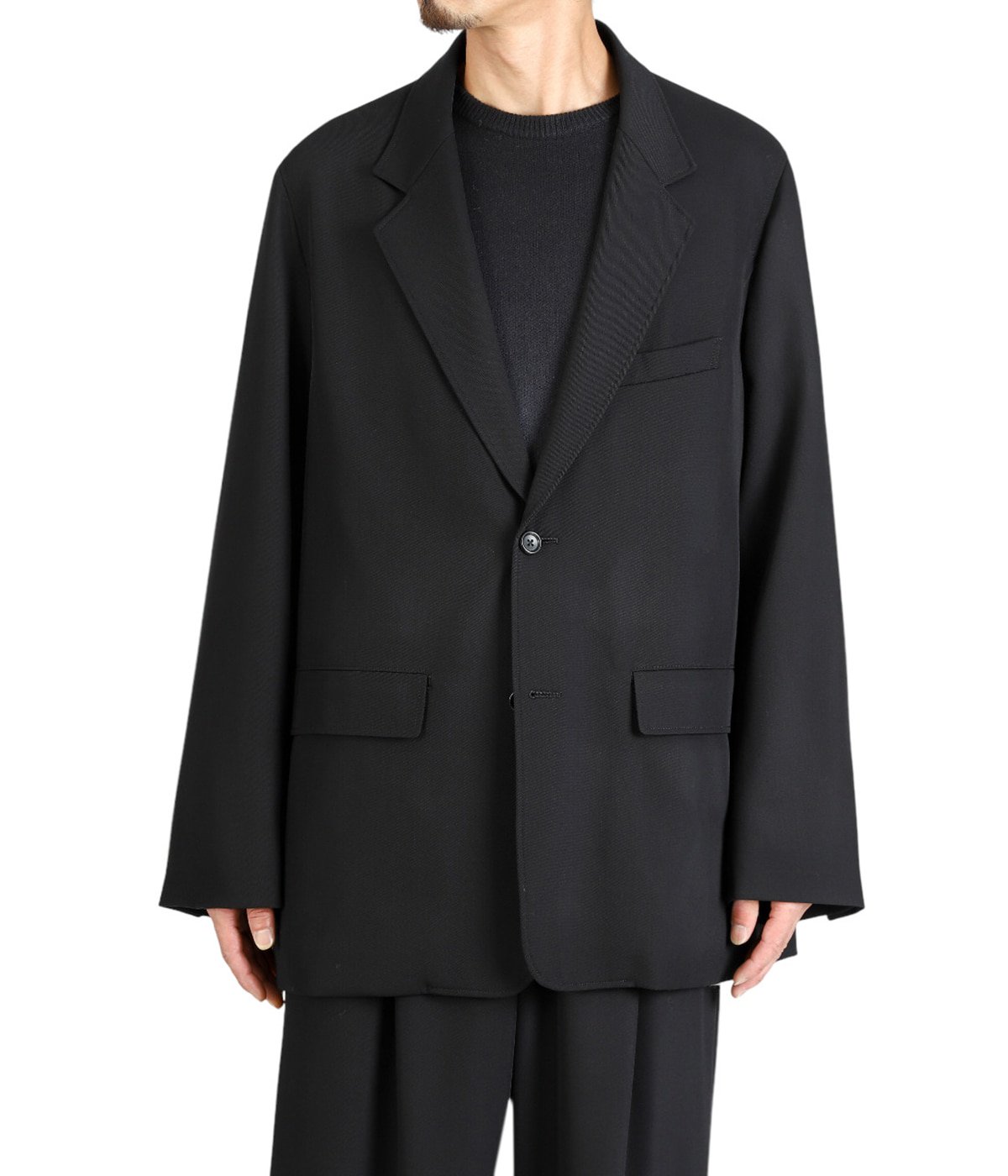 Graphpaper ブラック テーラードジャケット サイズ2 Techno Wool Nylon Compact Shoulder Jacket | Graphpaper(グラフ