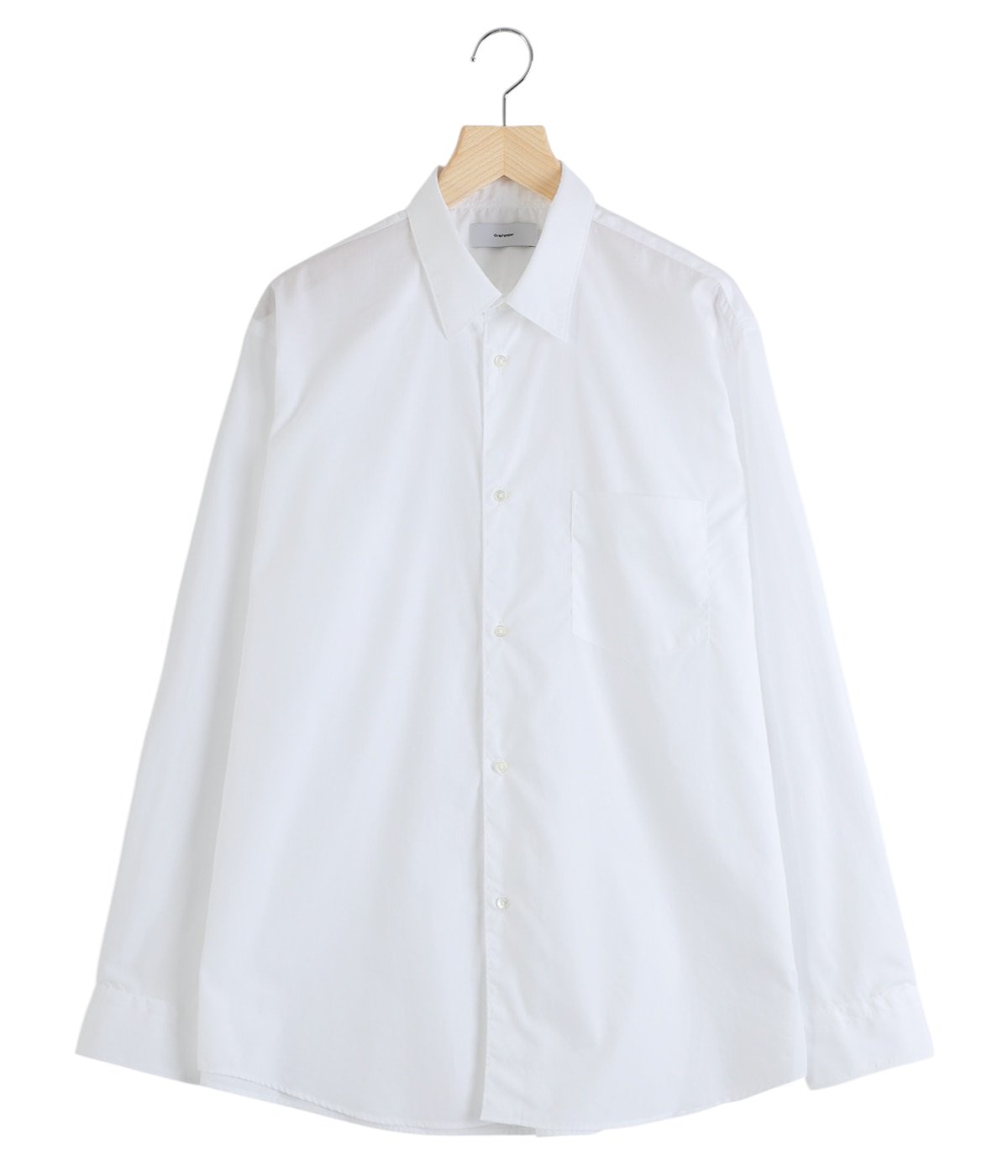 Graphpaper ホワイト 長袖シャツ F Broad Regular Collar Shirt | Graphpaper(グラフペーパー) / トップス