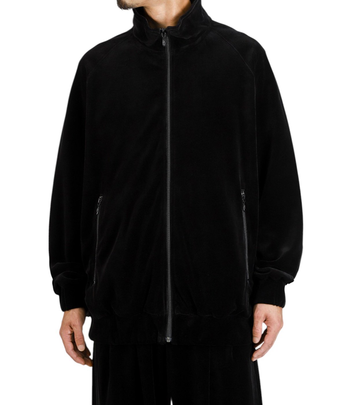 Compact Velour Track Jacket -BLACK- | Graphpaper(グラフペーパー Compact Velour Track Jacket -BLACK- | Graphpaper(グラフペーパー