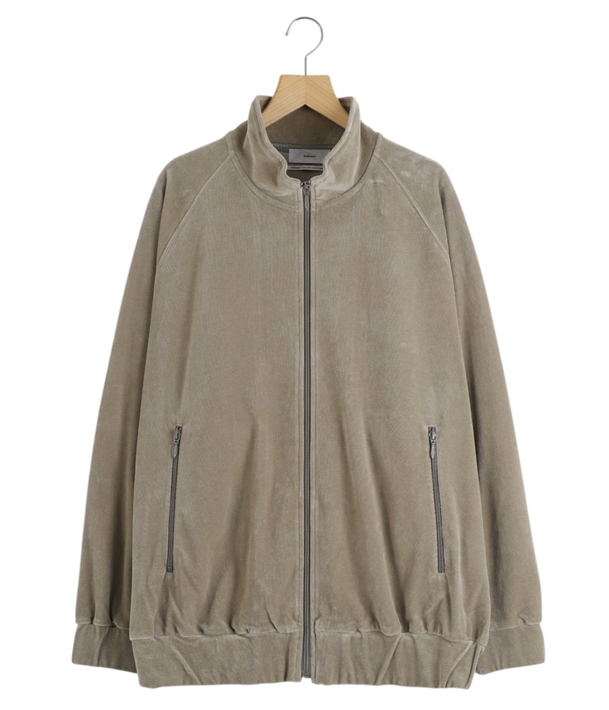 Compact Velour Track Jacket -GREGE- | Graphpaper(グラフペーパー