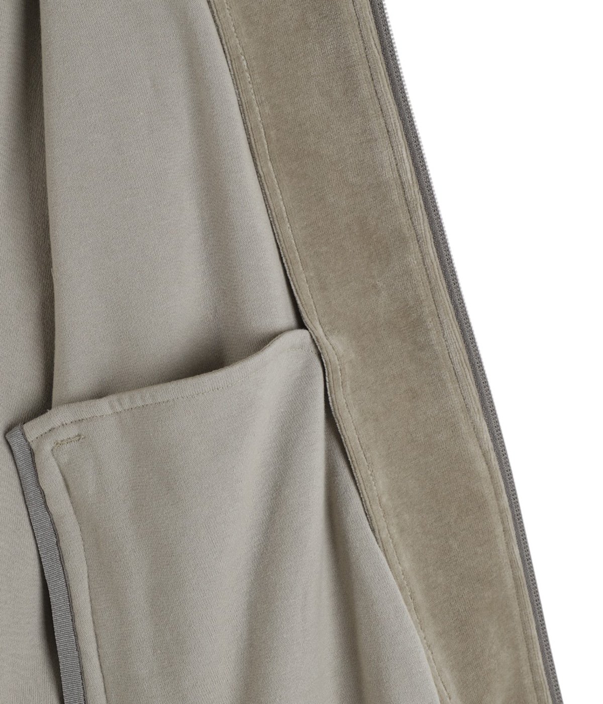 Compact Velour Track Jacket -GREGE- | Graphpaper(グラフペーパー 