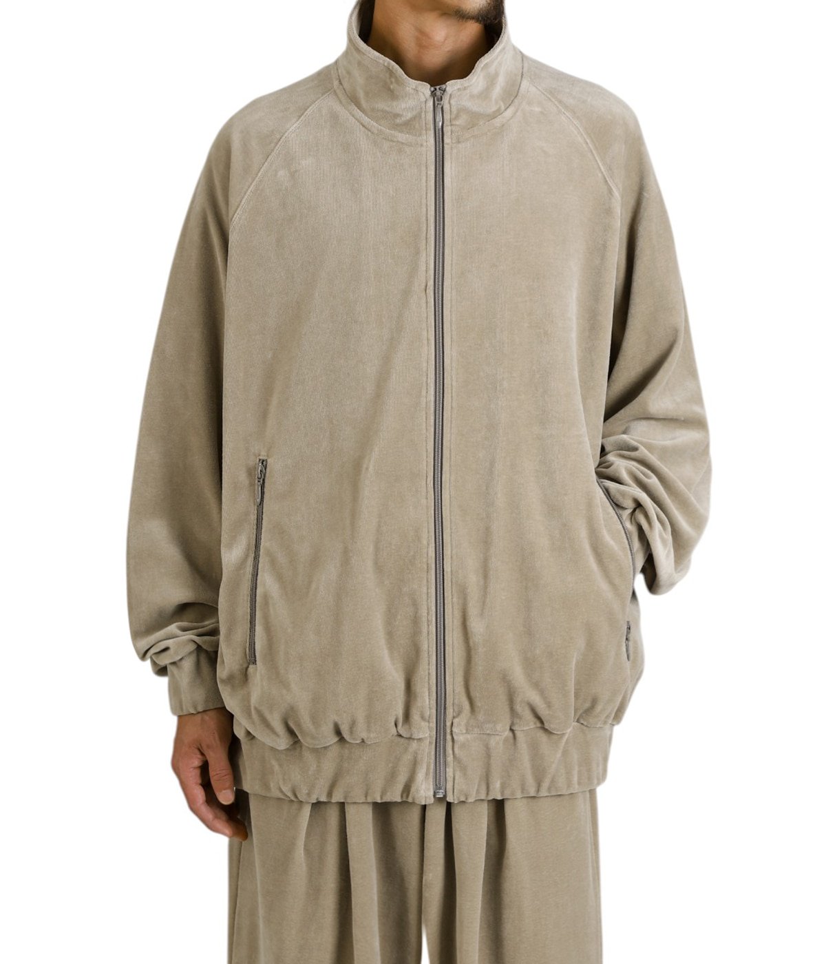 Compact Velour Track Jacket -GREGE- | Graphpaper(グラフペーパー Compact Velour Track Jacket -GREGE- | Graphpaper(グラフペーパー