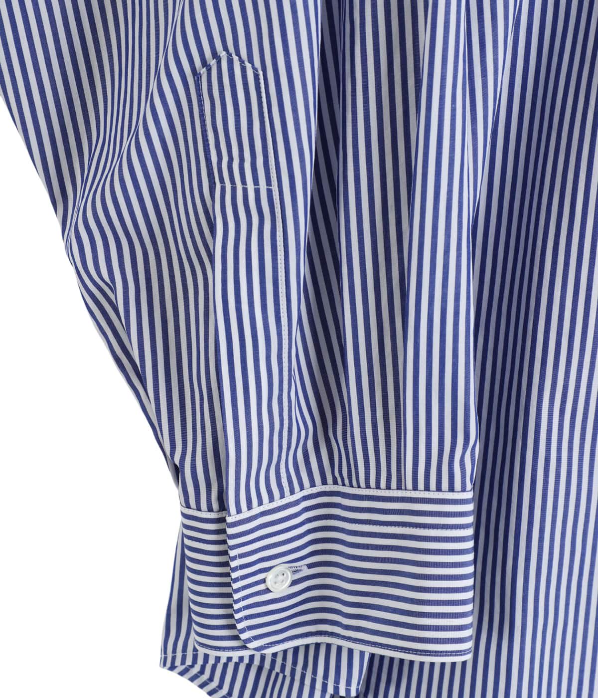 Broad Stripe L/S Oversized Regular Collar Shirt | Graphpaper