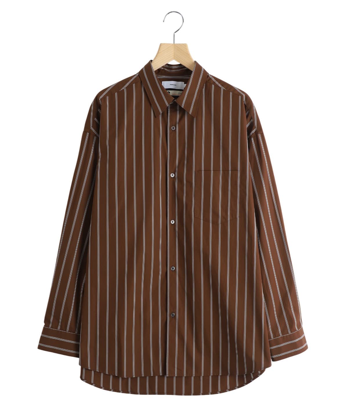 SIDOGRAS Stripe L/S Oversized Regular Collar Shirt | Graphpaper