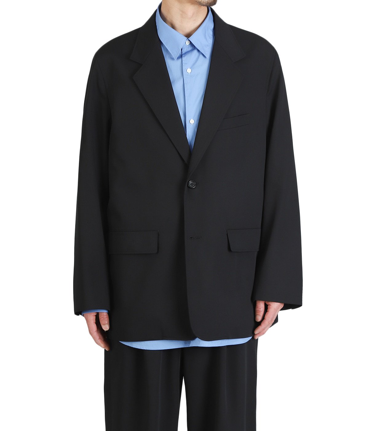 Graphpaper グラフペーパー　3ボタン　テーラードジャケット　サイズ１ Techno Wool Twill Compact Shoulder Jacket | Graphpaper(グラフ